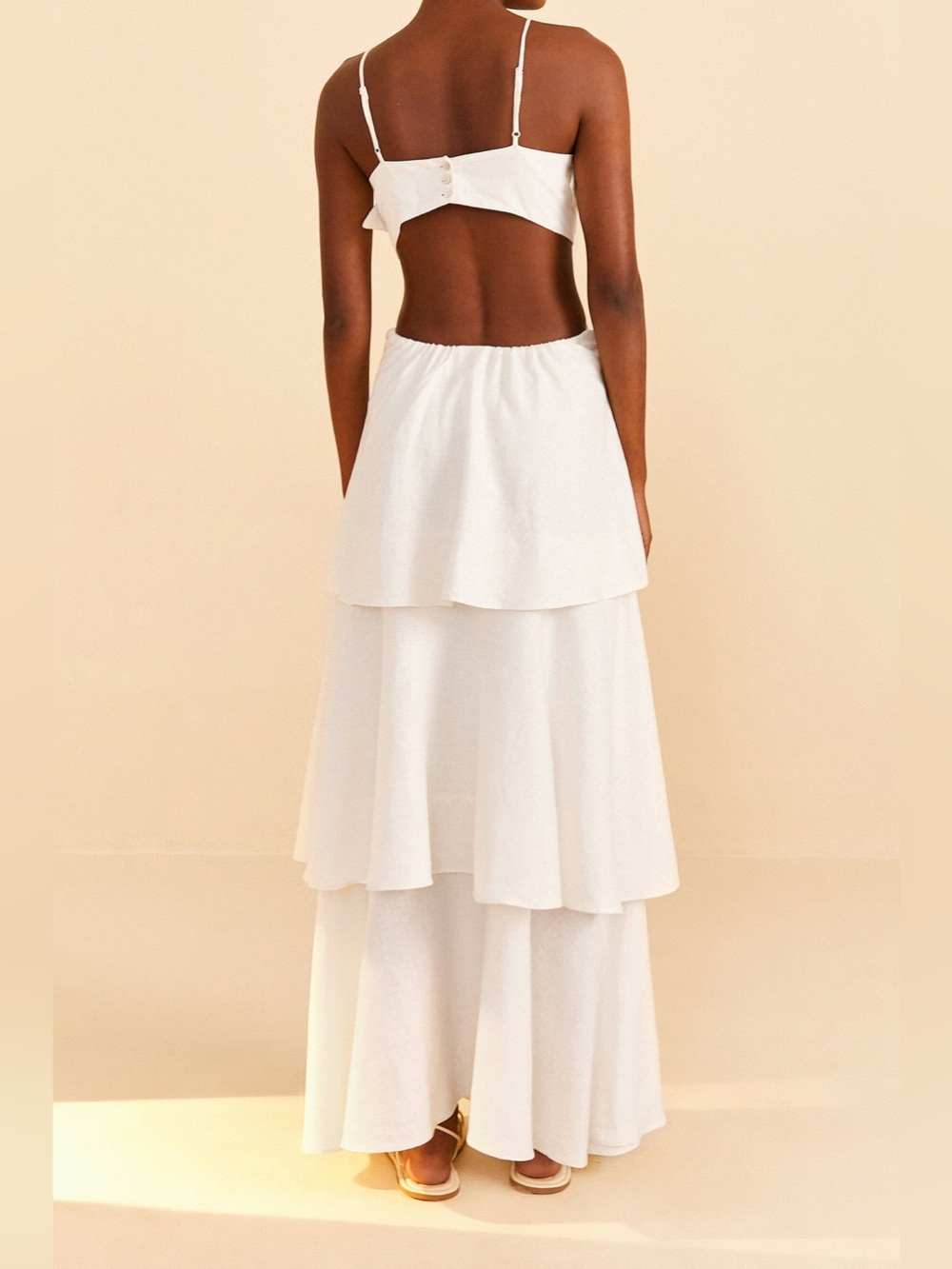 FARM Rio Off-White Flower Maxi Dress - Picture 3 of 8